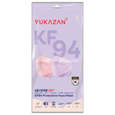 Yukazan Adult KF94 Lavender & Peach Protective Respirator Face Mask (10 Pcs/Pack) - Yukazan Official Store